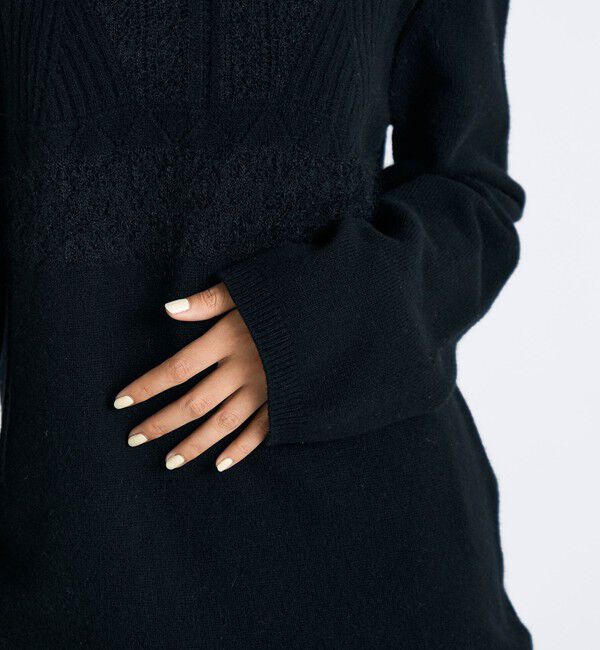 Edition「パッチワークレース クルーネックニット」|ニット・セーター|