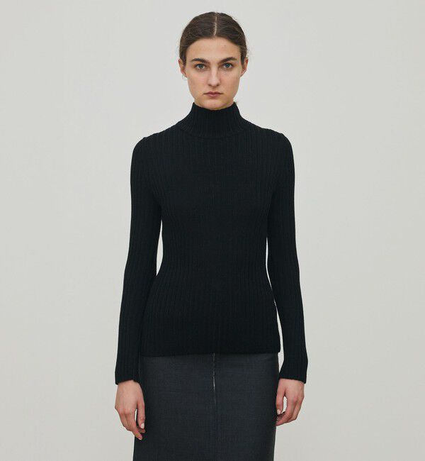 DES PRES「ウールリブ ハイネックプルオーバー」|ニット・セーター|