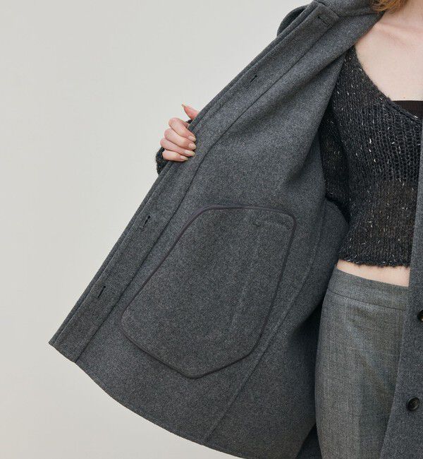 DES PRES「ウールモッサ バルカラーコート」|ステンカラーコート|