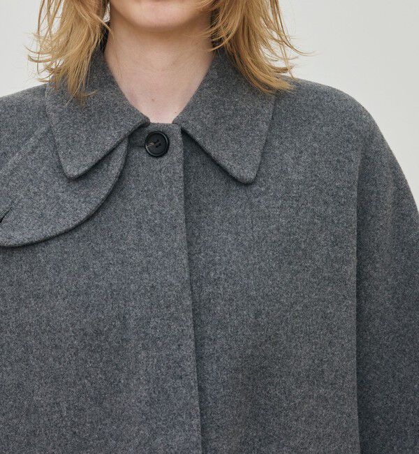 DES PRES「ウールモッサ バルカラーコート」|ステンカラーコート|