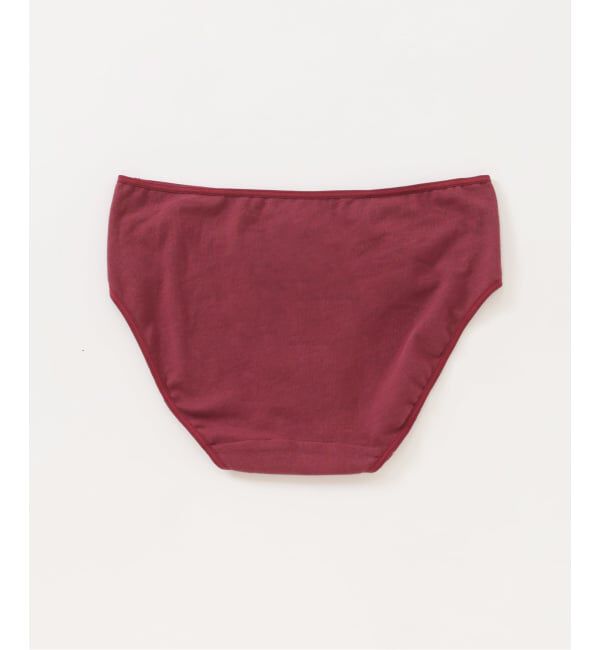 EMILYWEEK「【RESET】オーガニックコットン混 ショーツ（ベージュ、ボルドー）」|インナー|
