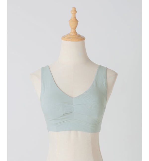 EMILYWEEK「【NEUTRAL】オーガニックコットン混カバレッジブラ（サックス）」|インナー|