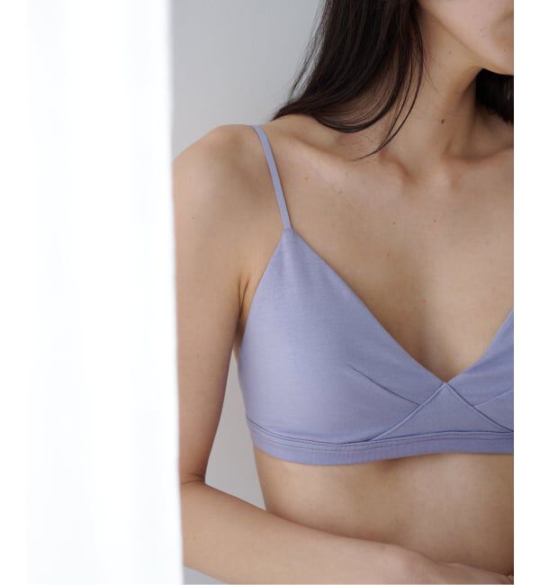 EMILYWEEK「【RESET】オーガニックコットン混 ブラ（グレージュ、パープル）」|インナー|