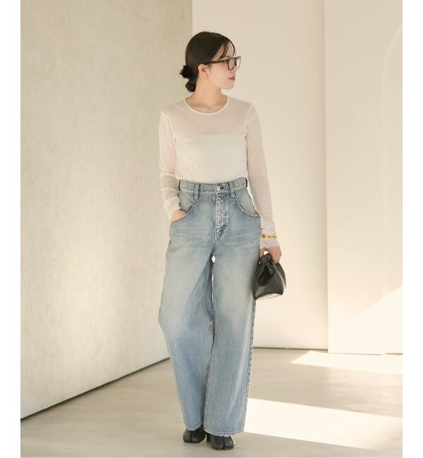 Plage「《追加》Flocky Mesh ロンT」|Tシャツ・カットソー|