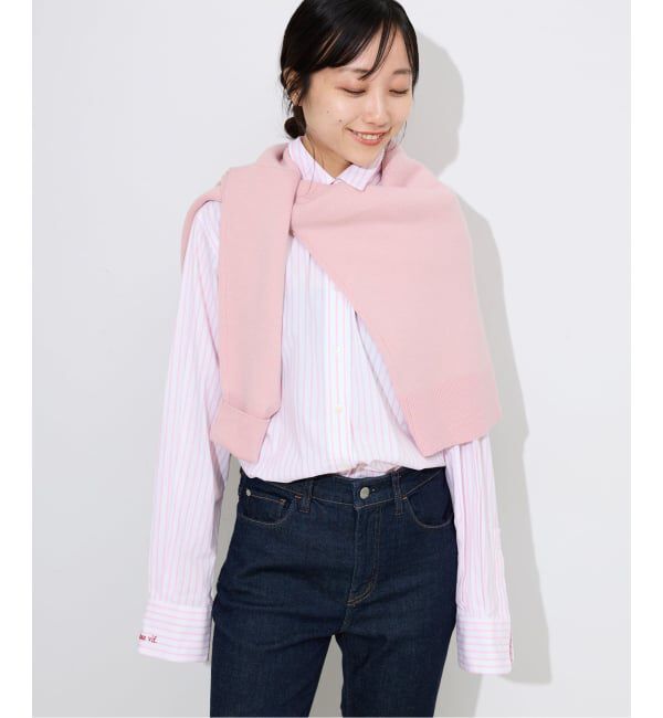 SLOBE IENA「《セットアップ対応可/追加》ウォッシャブルスムース クルーネックプルオーバー」|ニット・セーター|