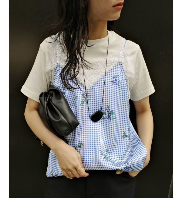 SLOBE IENA「Margaux Dereume &times; SLOBE lingerie キャミブラウス」|キャミソール|