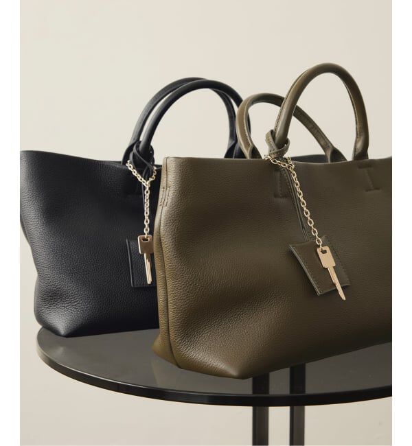 SLOBE IENA「《WEB限定カラーあり/追加6予約》SLOBE レザートートバッグ」|トートバッグ|