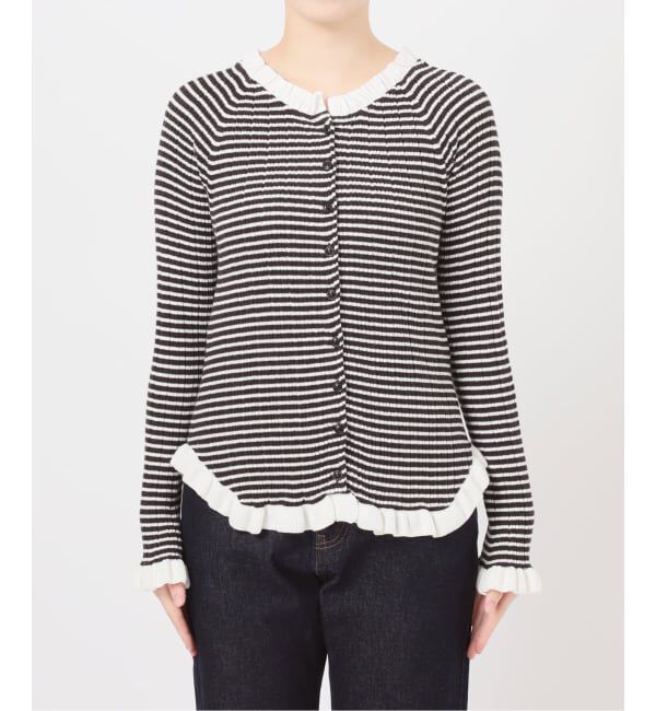 SLOBE IENA「《追加3》tyn.TGOR/トゴール フリルカーディガン J0102」|カーディガン|