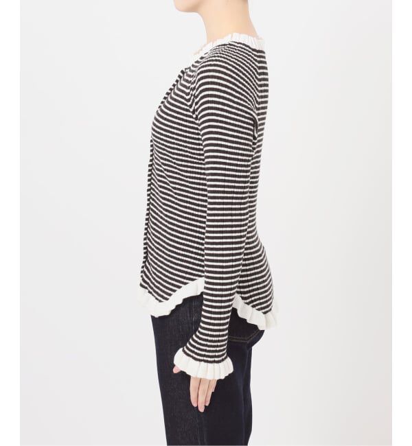 SLOBE IENA「《追加3》tyn.TGOR/トゴール フリルカーディガン J0102」|カーディガン|