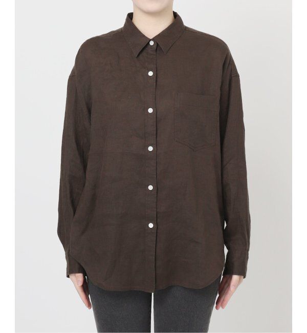 JOURNAL STANDARD relume「《追加2》手洗い可 / カラーリネンオーバーサイズシャツ」|シャツ・ブラウス|