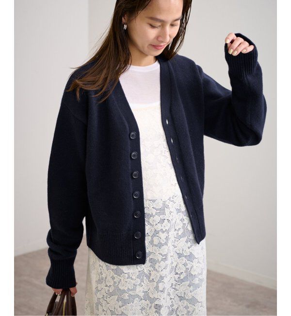 FRAMeWORK「EXTREME CASHMERE X/エクストリームカシミヤ CLOVER Vネックカーデ」|カーディガン|