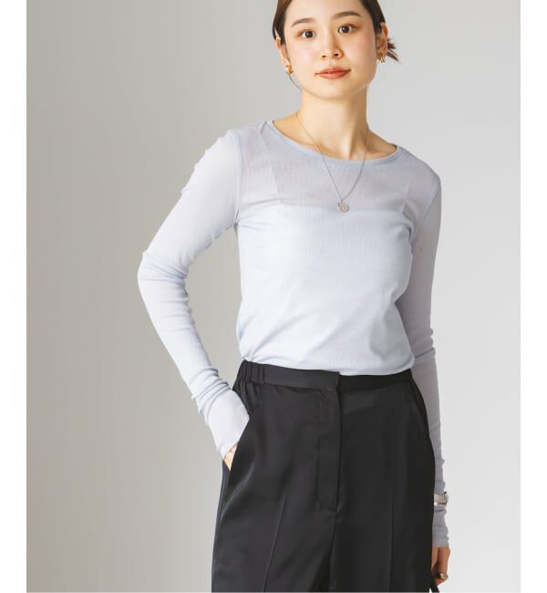 NOBLE「《追加3》シアーテレコロングスリーブプルオーバー」|Tシャツ・カットソー|