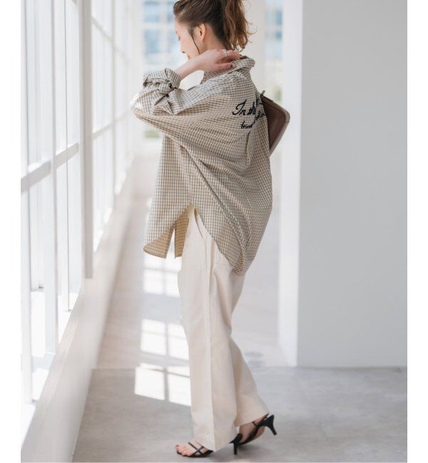 Spick and Span「刺繍オーバーシャツ」|シャツ・ブラウス|