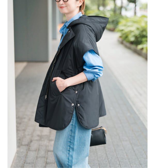 Spick and Span「TICCA / ティッカ リバーシブルキルティングポンチョ」|その他|