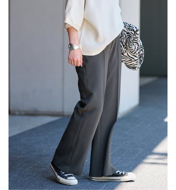 FRAMeWORK「≪一部カラーWEB限定 / 追加≫セミフレアパンツ」|スラックス|