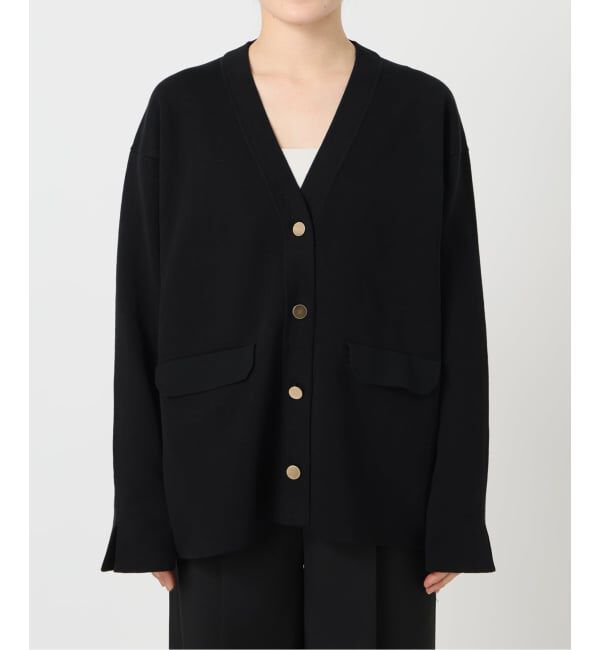 NOBLE「《WEB限定追加》接結ジャケットライクカーディガン」|カーディガン|
