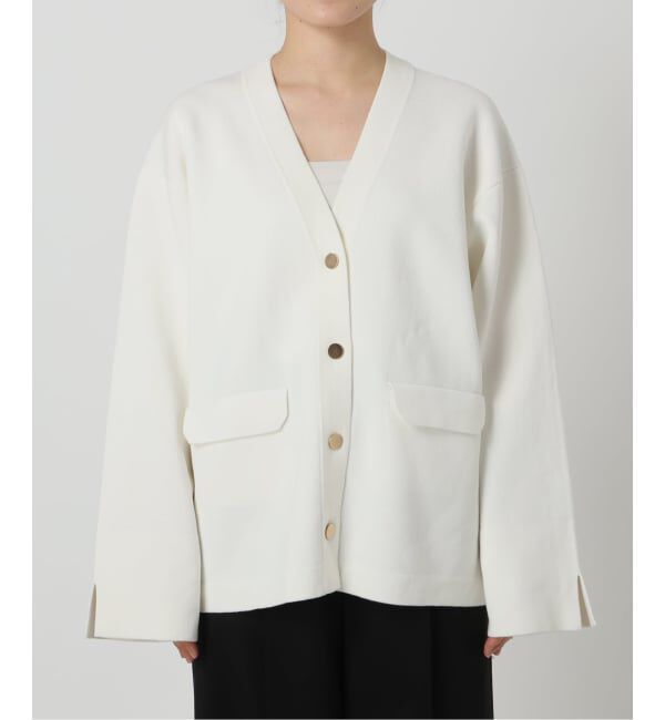 NOBLE「《WEB限定追加》接結ジャケットライクカーディガン」|カーディガン|