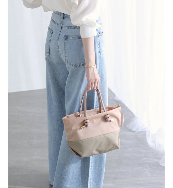  「《WEB限定予約》VIOLAd&rsquo;ORO / ヴィオラドーロ ナイロンコンビトート S」|トートバッグ|ピンク