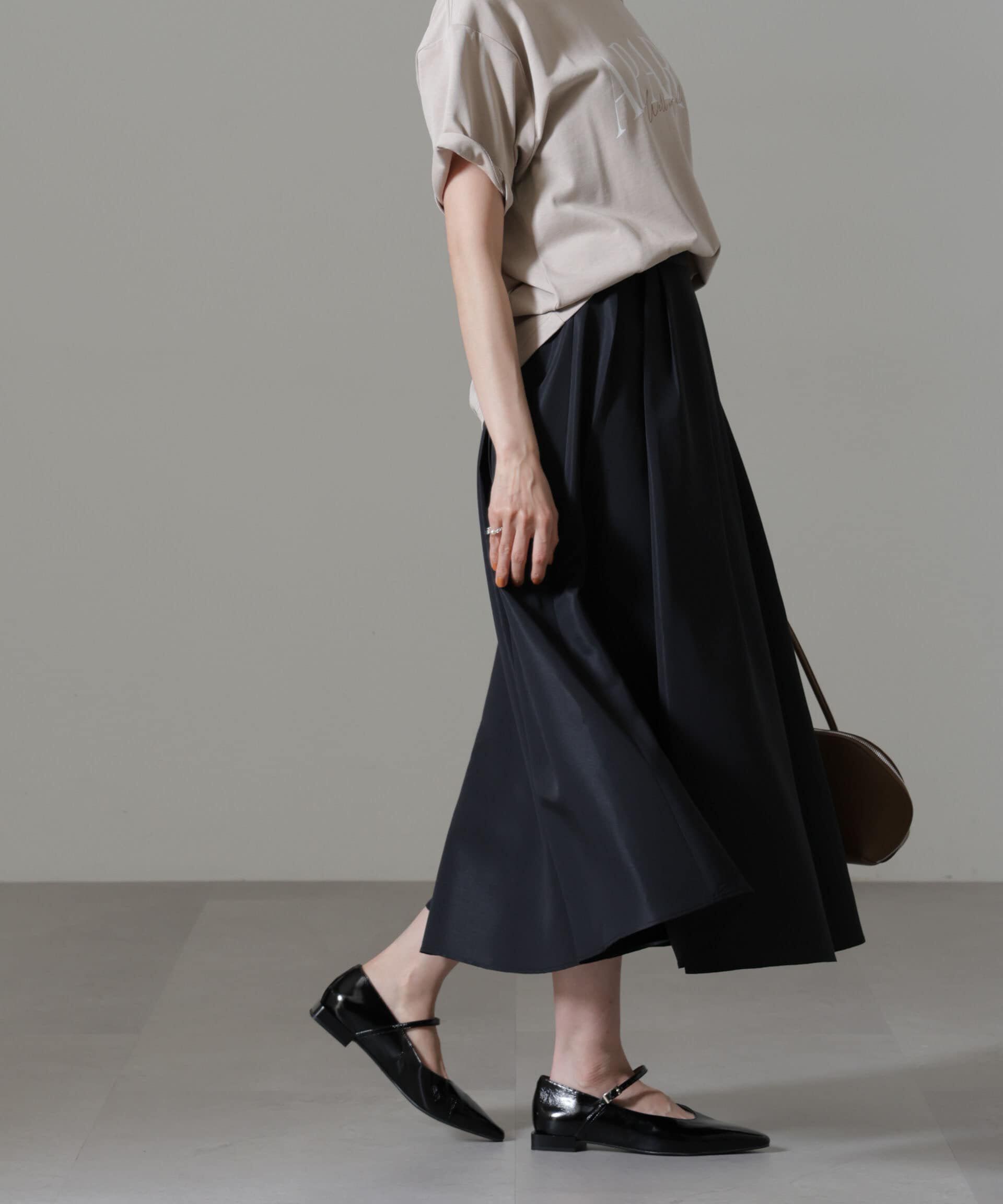 nano･universe「ランダムタックフレアスカート」|スカート|