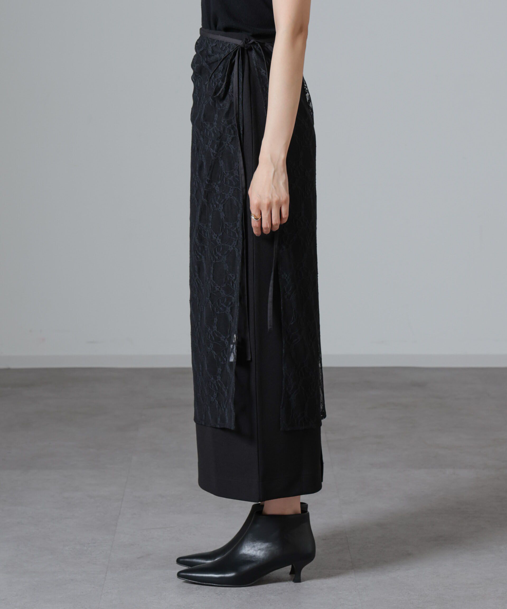 nano･universe「レースエプロンセットスカート」|スカート|