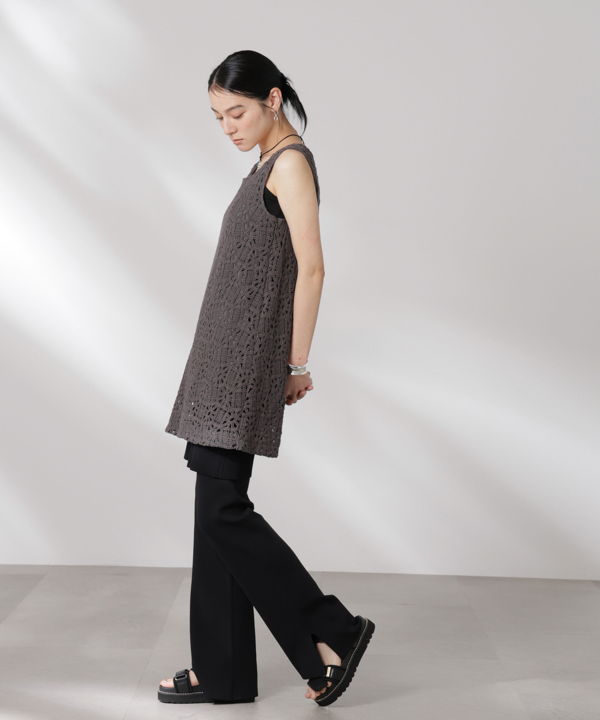 nano･universe「コットンコードレースミニワンピース(セットアップ可)」|ワンピース|