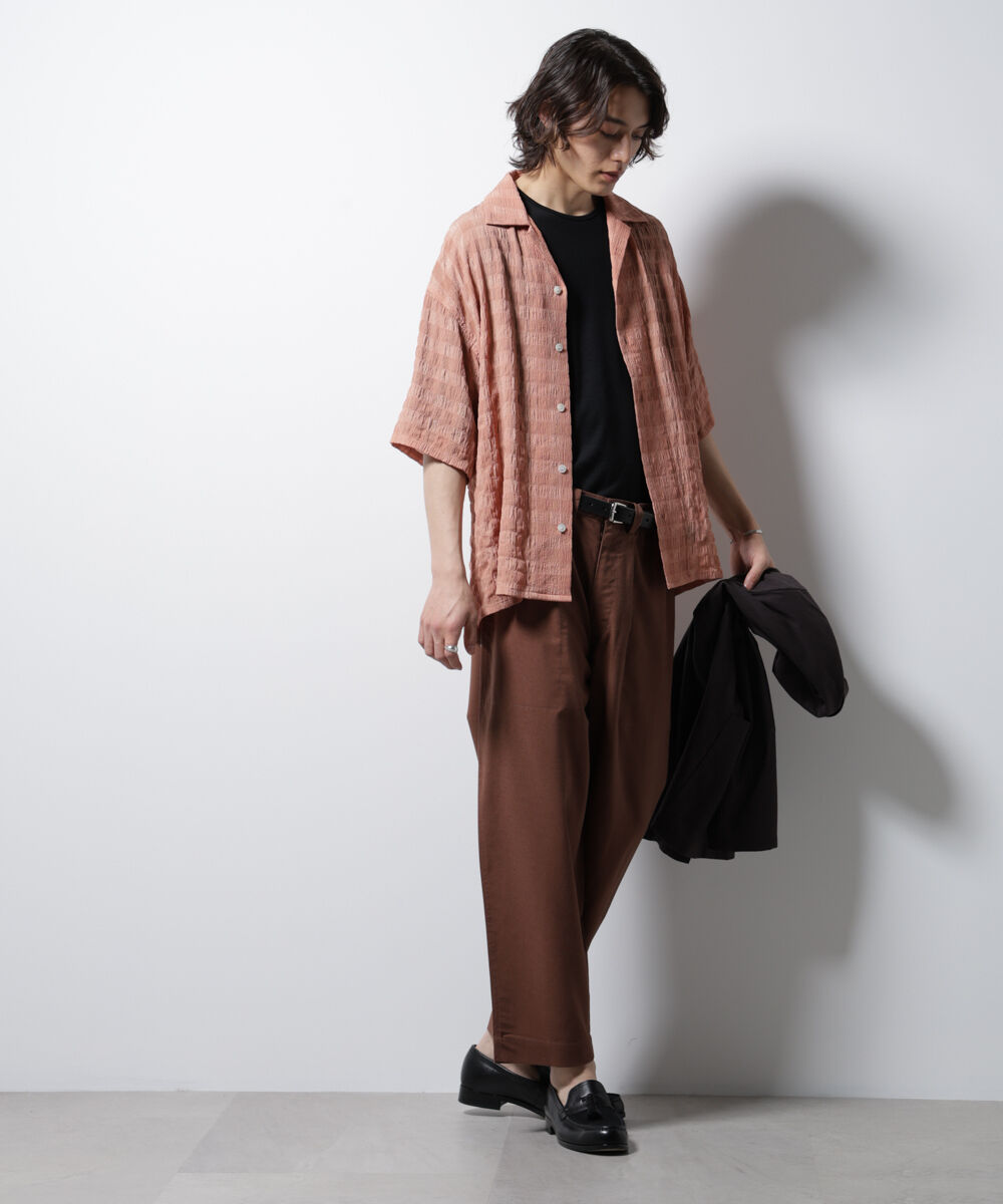 nano･universe「シースルーチェックシャツ」|シャツ・ブラウス|