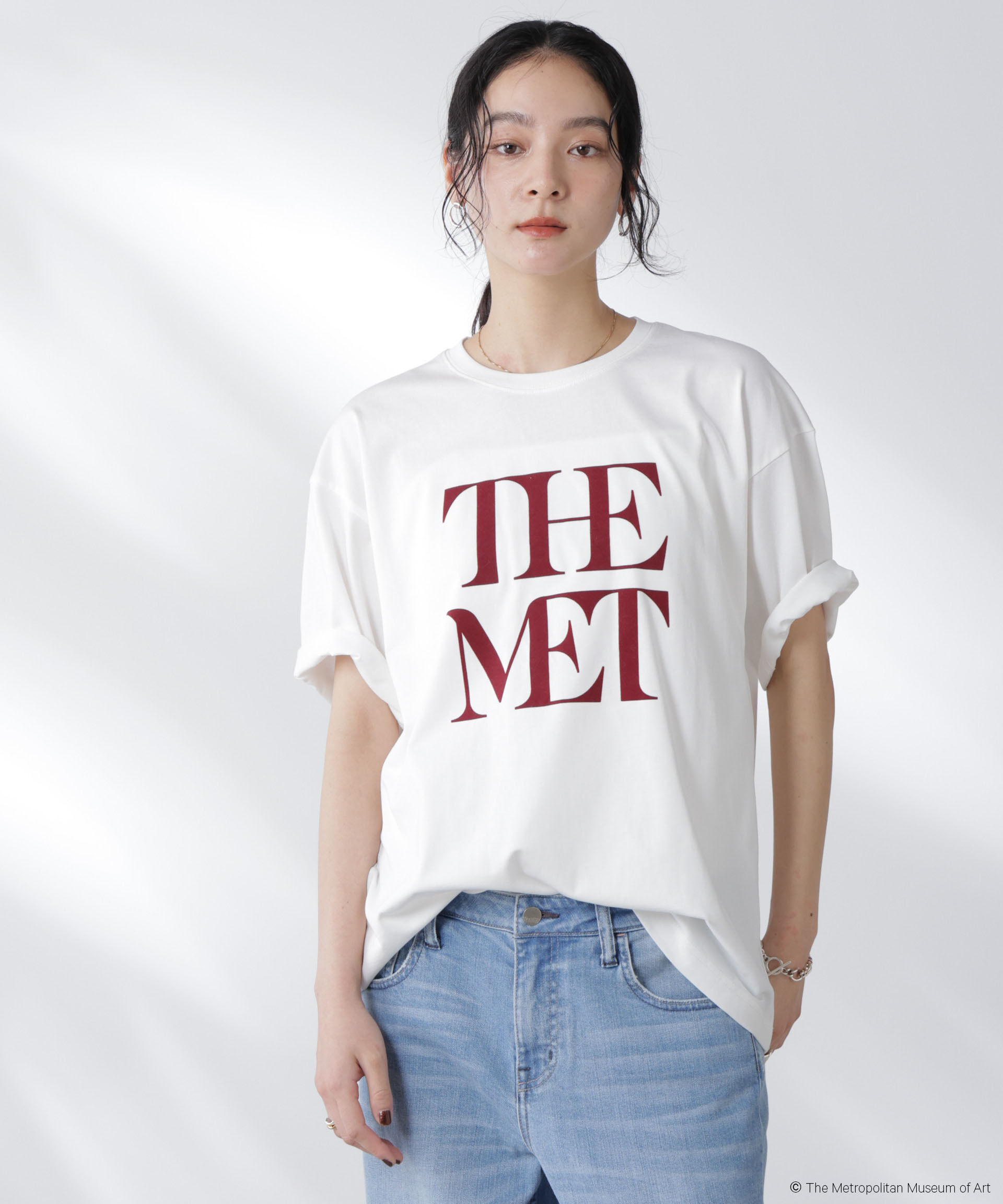 nano･universe「The Met 別注ロゴプリントTシャツ」|Tシャツ・カットソー|