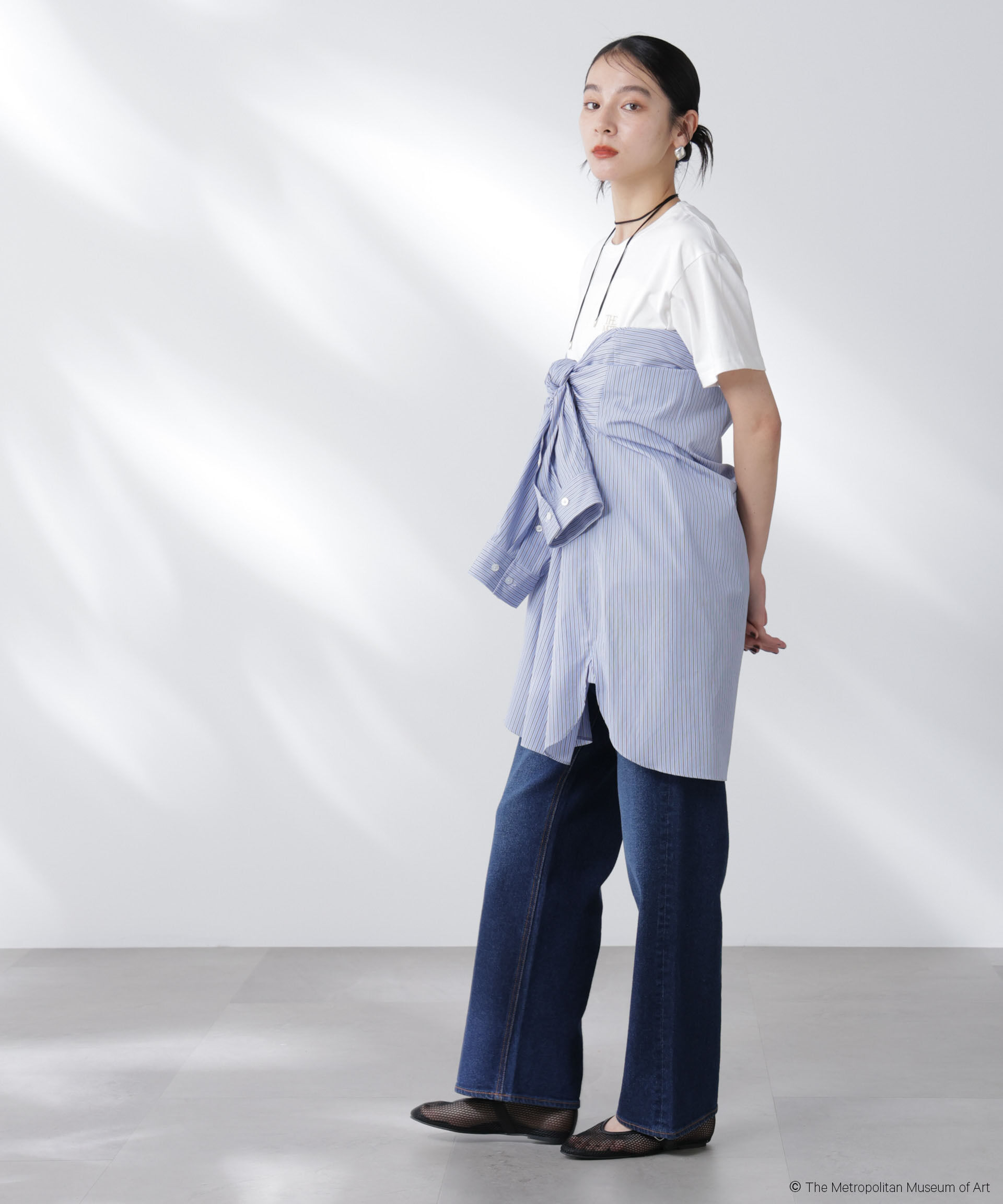 nano･universe「The Met 別注ロゴプリントTシャツ」|Tシャツ・カットソー|