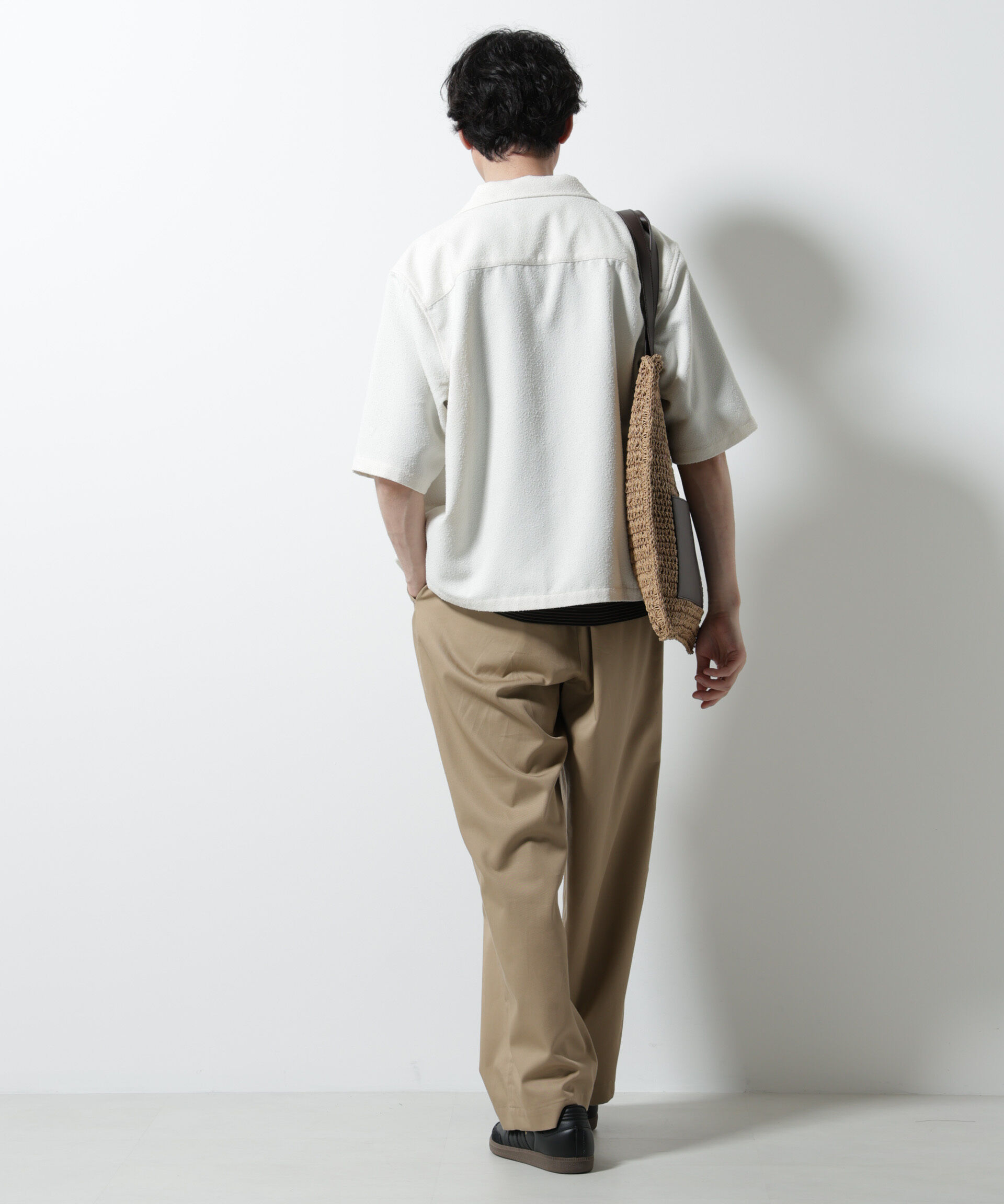 nano･universe「ネップツイルポケットシャツ 半袖」|シャツ・ブラウス|