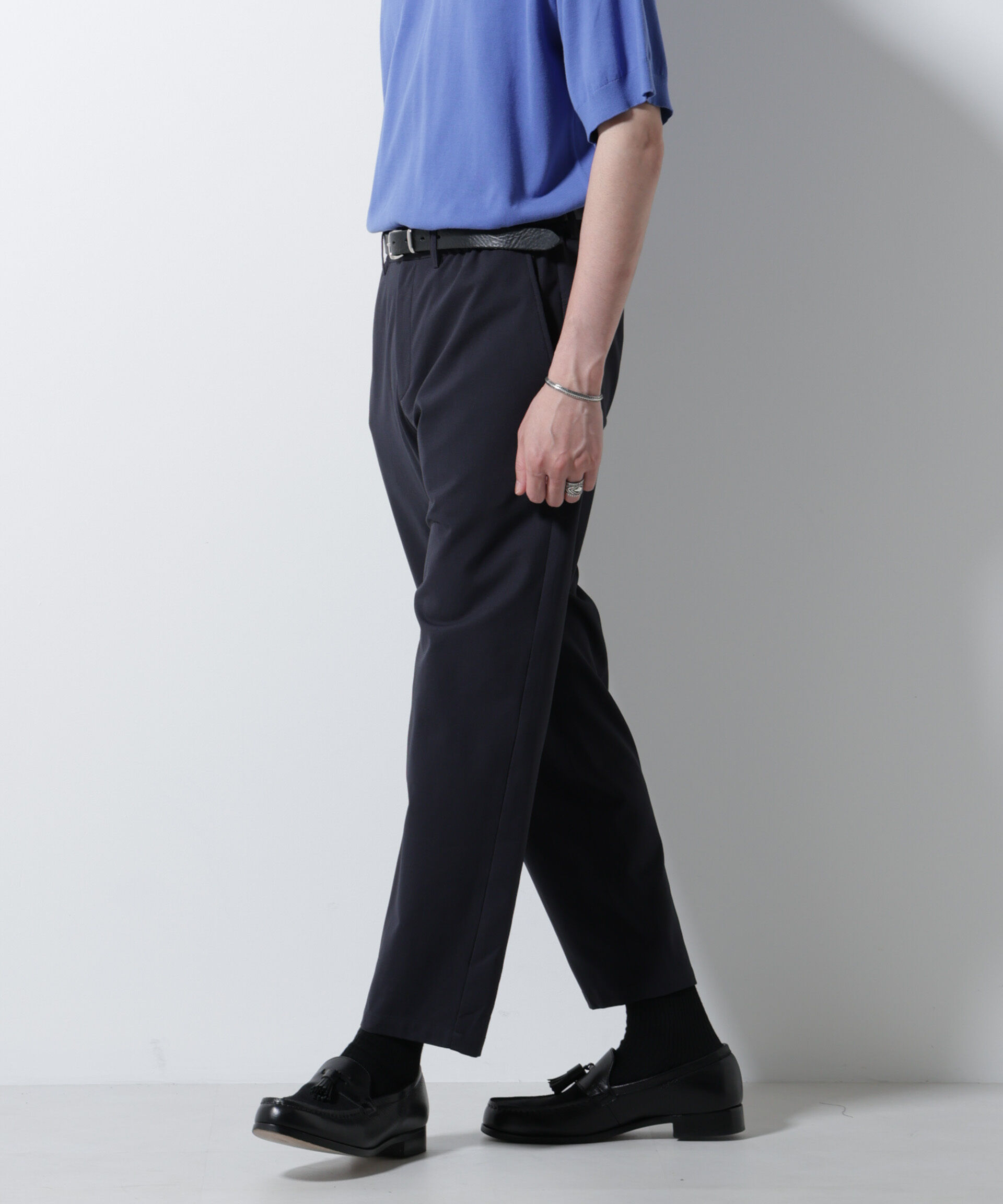 nano･universe「DotAir(R)ミニホールストレッチイージーパンツ/吸水速乾(セットアップ可)」|チノ|