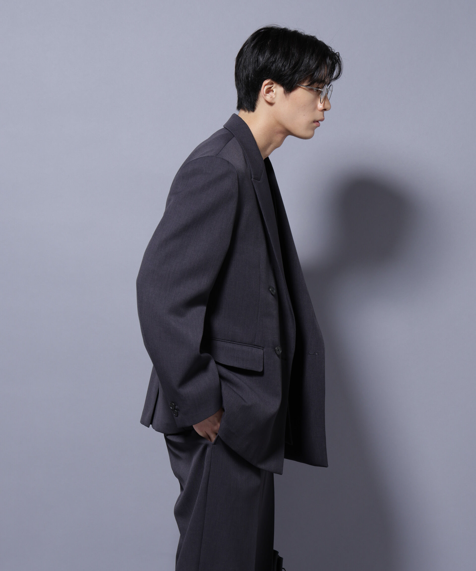 nano･universe「Reflax(R) ダブルクロスウェザーダブルブレストジャケット(セットアップ可)」|テーラードジャケット|