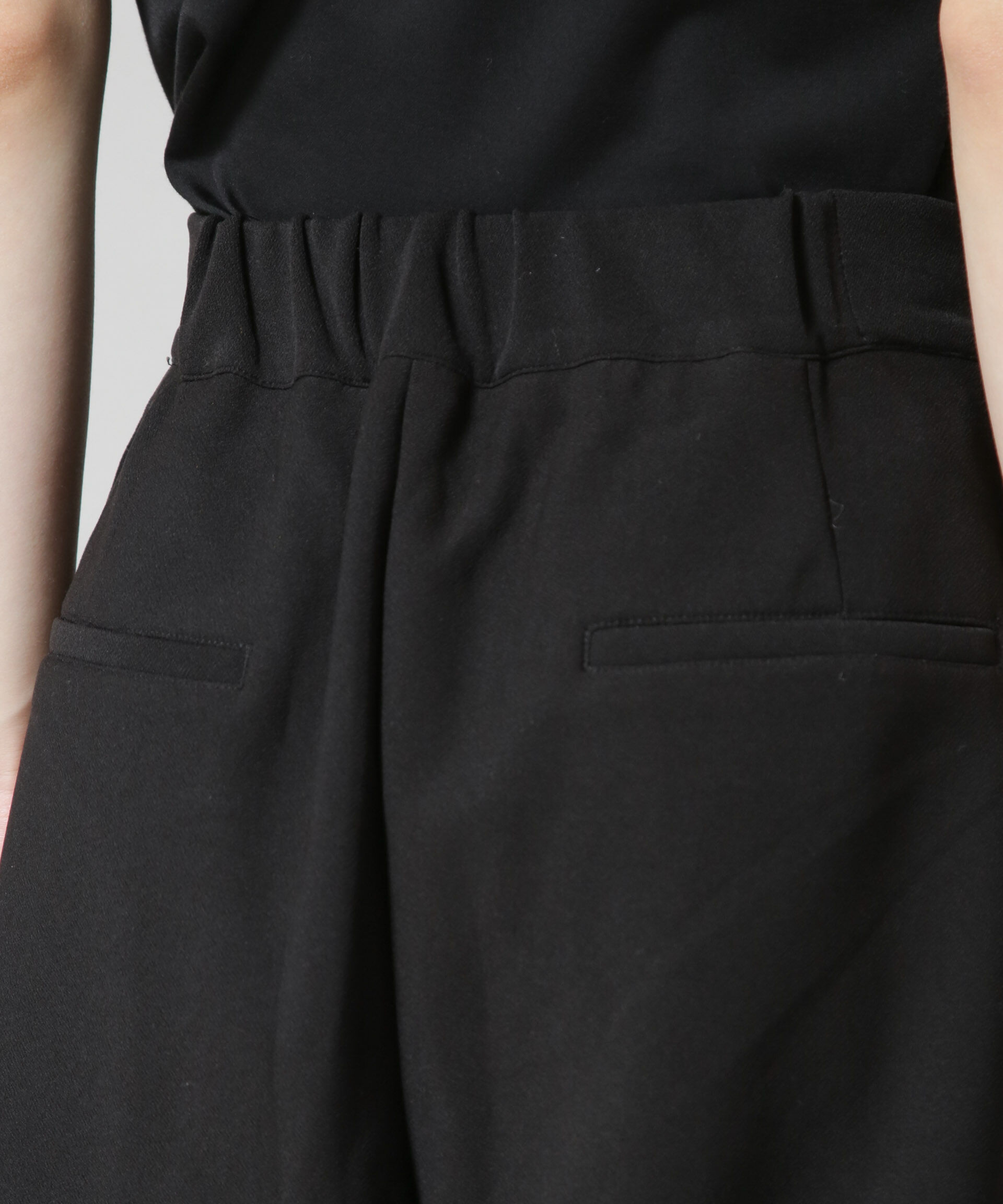 nano･universe「サイドタックカットジョーゼットパンツ」|チノ|