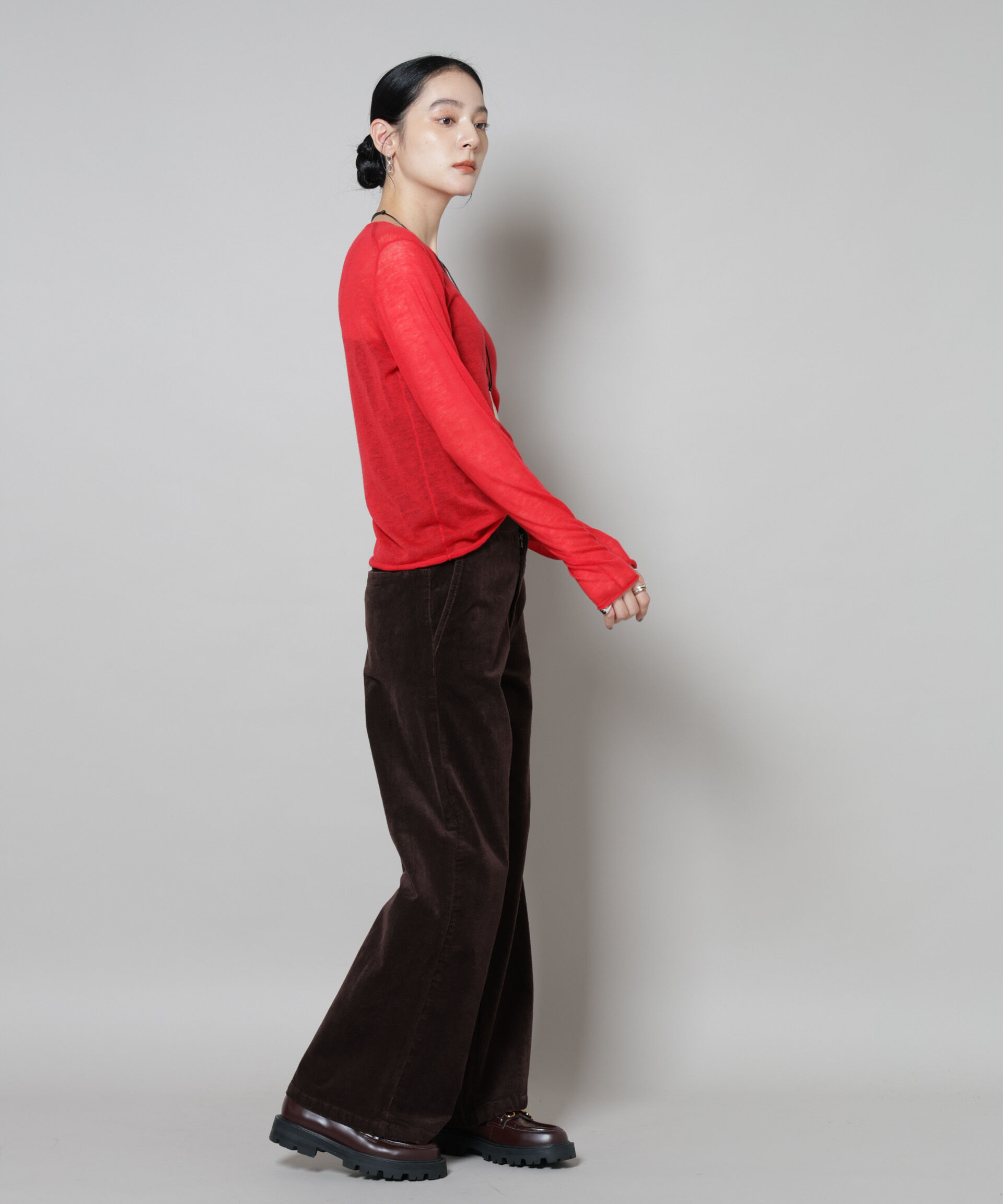 nano･universe「スイビウールクルーネックニットプルオーバー」|ニット・セーター|