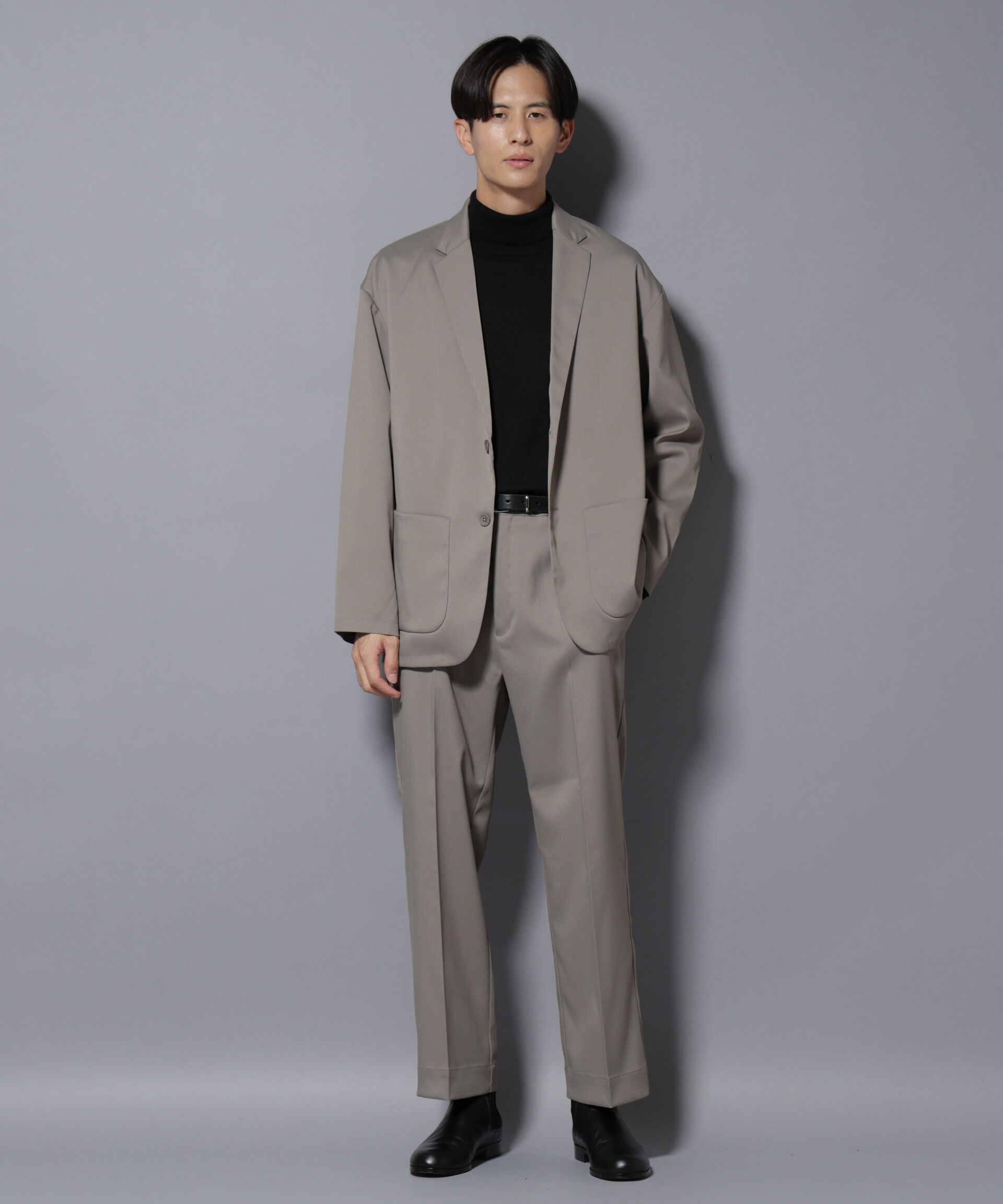 nano･universe「リラックスストレートスラックス（セットアップ可）」|チノ|