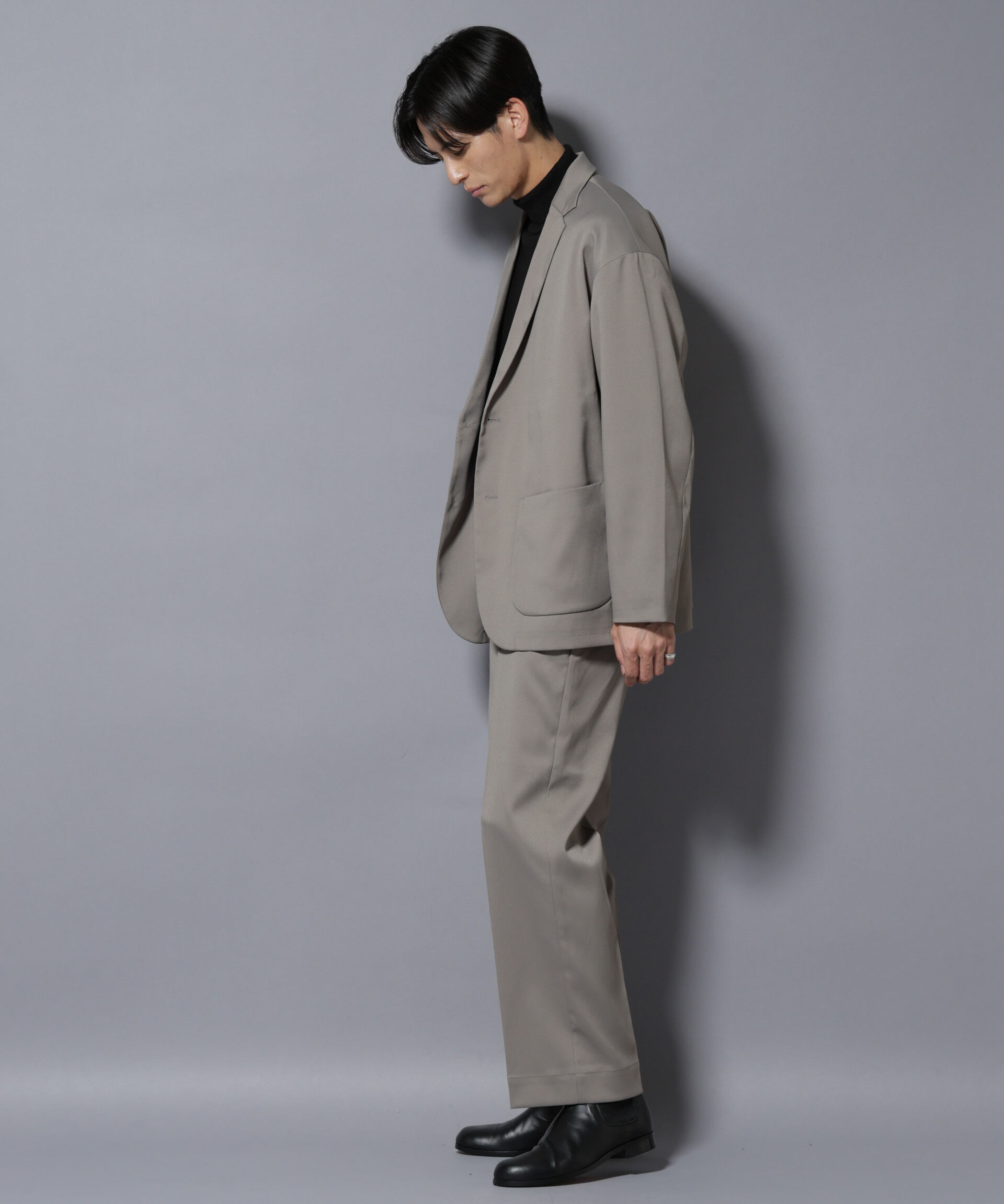 nano･universe「リラックスストレートスラックス（セットアップ可）」|チノ|