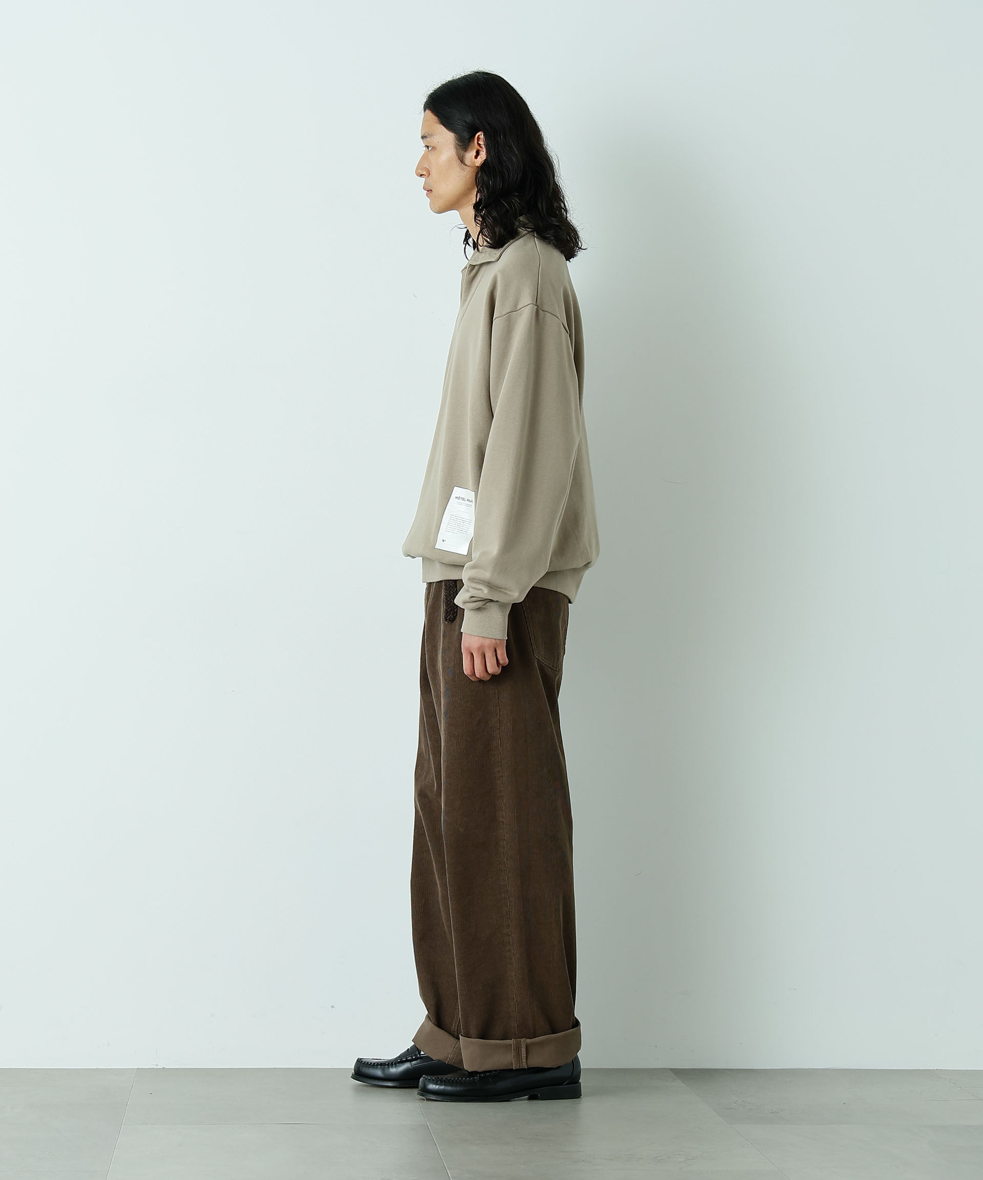 nano･universe「｢HOTEL PALACE｣ スキッパーロゴスウェット」|Tシャツ・カットソー|