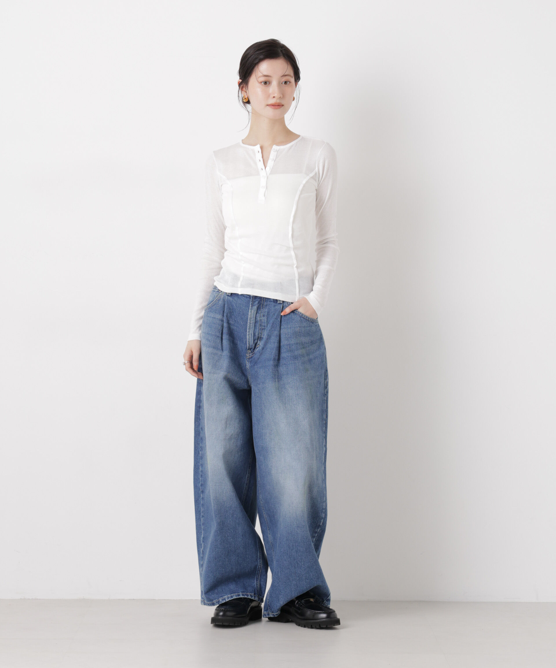 nano･universe「Lee/TUCK RIDERS PANTS」|チノ|