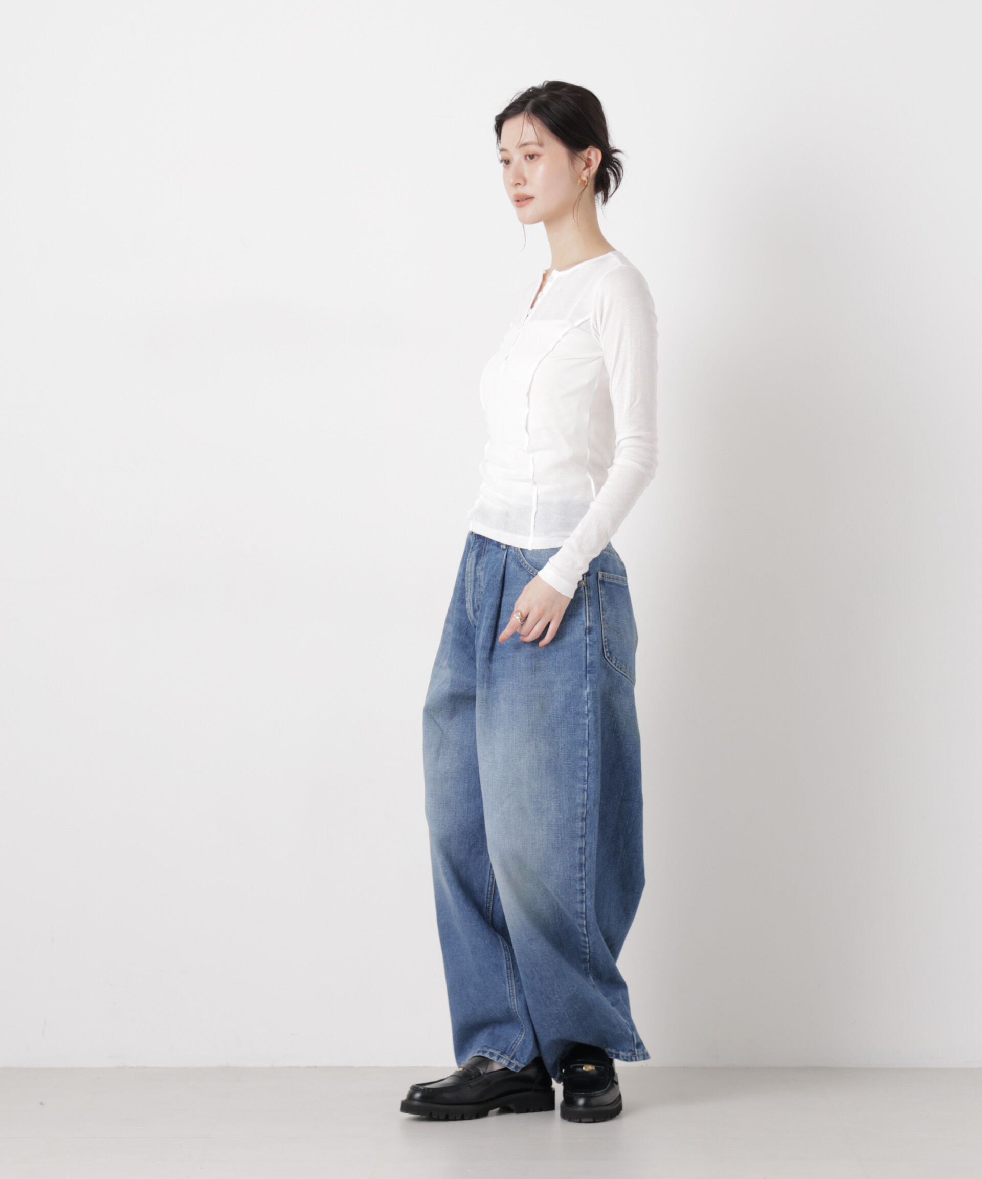 nano･universe「Lee/TUCK RIDERS PANTS」|チノ|