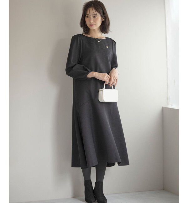 組曲「ラメジャカード ボートネックワンピース」|ワンピース|