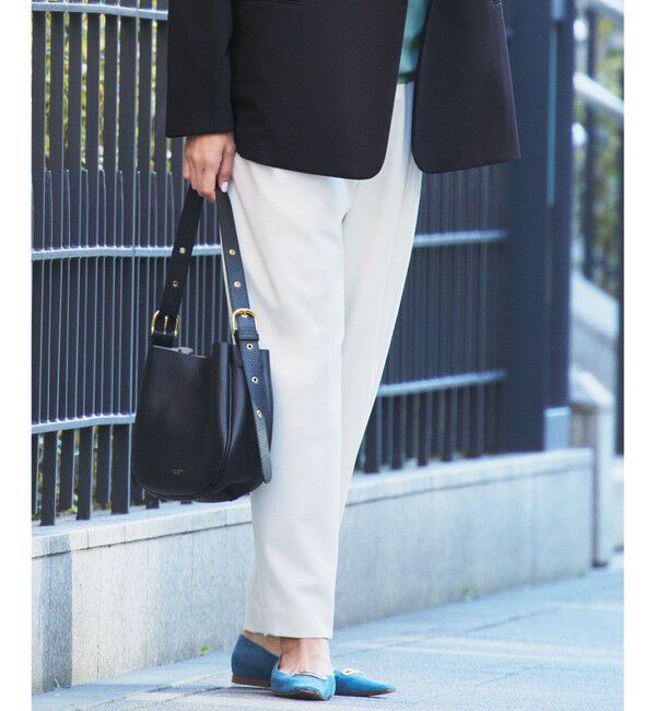 23区「【セットアップ対応/洗える】ライトクロス コクーン パンツ」|その他|ホワイト系