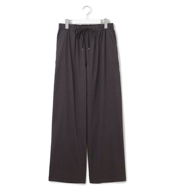 23区「【洗える】リネンレーヨンストレッチ ドロスト ワイド パンツ」|その他|