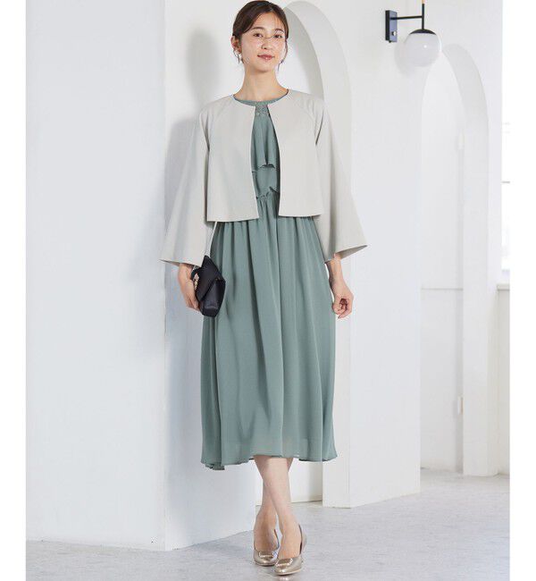 ANY SIS「【Lily Calin】ラッフルディテール ドレス」|ドレス|