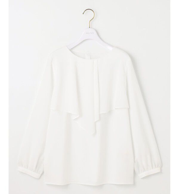any SiS「【洗える】ケープフリル ブラウス」|シャツ・ブラウス|
