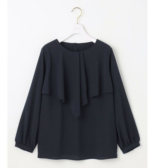 any SiS「【洗える】ケープフリル ブラウス」|シャツ・ブラウス|