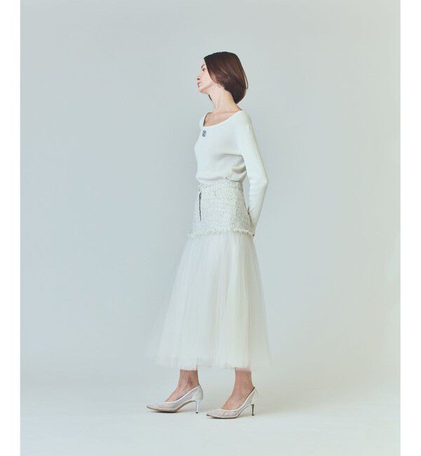  「ツイードコンビチュールスカート」|スカート|