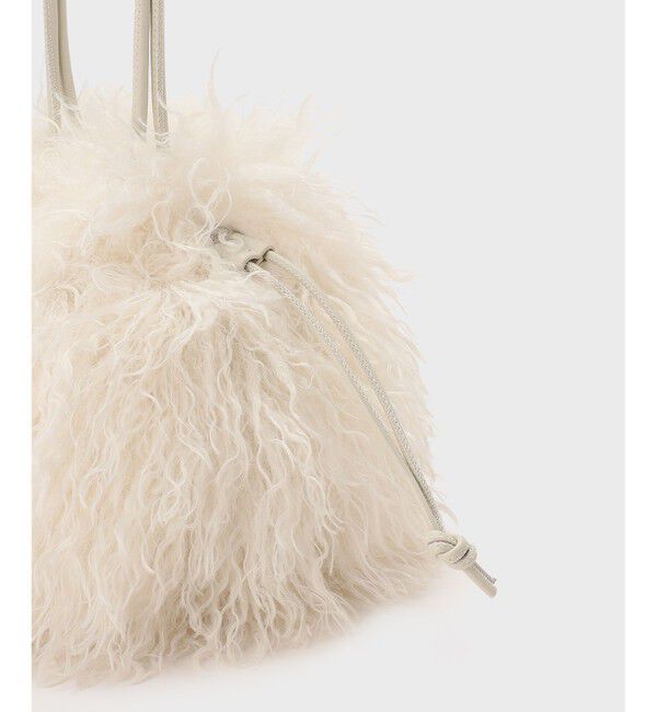 GRACE CONTINENTAL「カールファーバッグ」|ハンドバッグ|