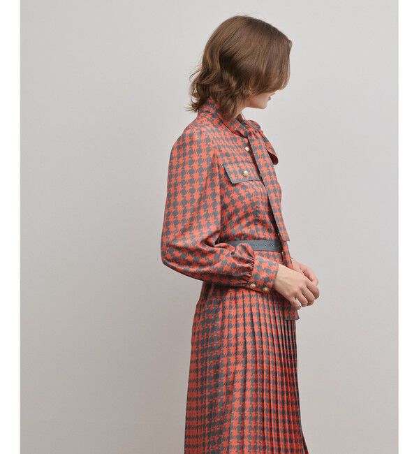 Diagram「バイカラーチェックプリントワンピース」|ワンピース|