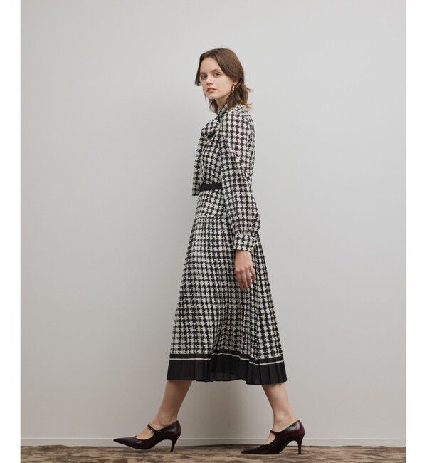 Diagram「バイカラーチェックプリントワンピース」|ワンピース|