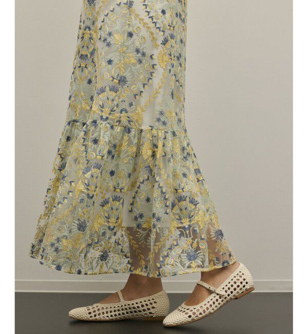 GRACE CONTINENTAL「オーナメントembワンピース」|ワンピース|