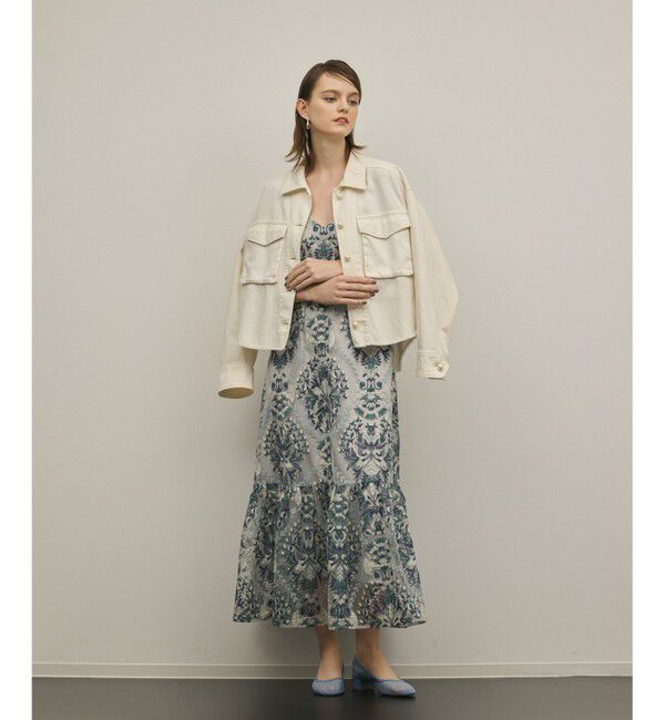 GRACE CONTINENTAL「オーナメントembワンピース」|ワンピース|